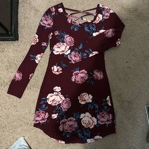 Size small No boundaries floral long sleeve dress